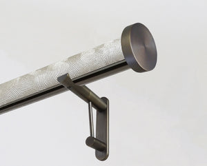 Tracked curtain pole set in sandstone | Walcot House
