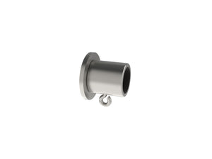Recess bracket for 19mm diameter curtain pole in stainless steel
