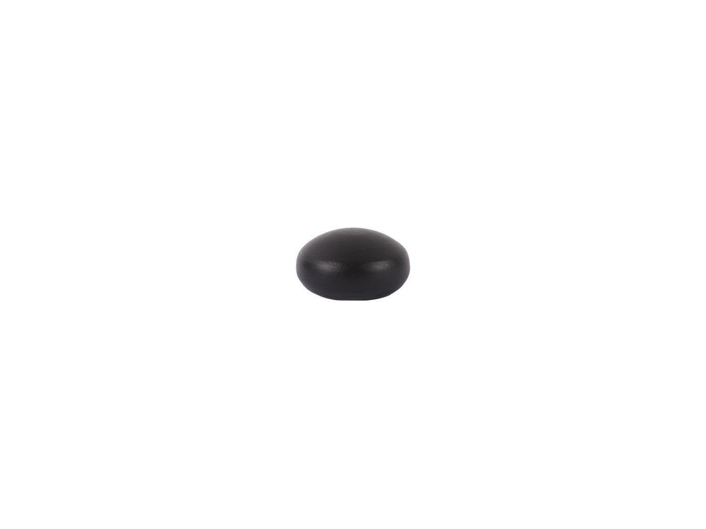 Elliptical Finial in black for 19mm curtain pole end