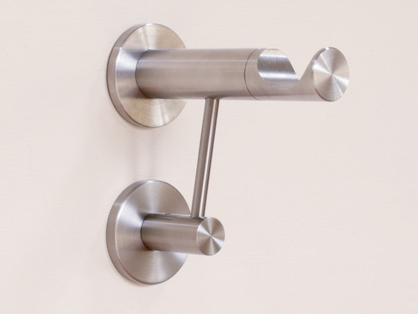 Stainless Steel extra support arm & curtain pole bracket for heavy curtains