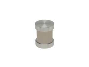 Fawn taupe groove finial | Walcot House 30mm stainless steel collection