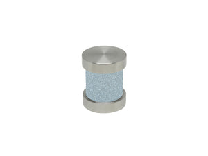 Ice blue groove finial | Walcot House 30mm stainless steel collection