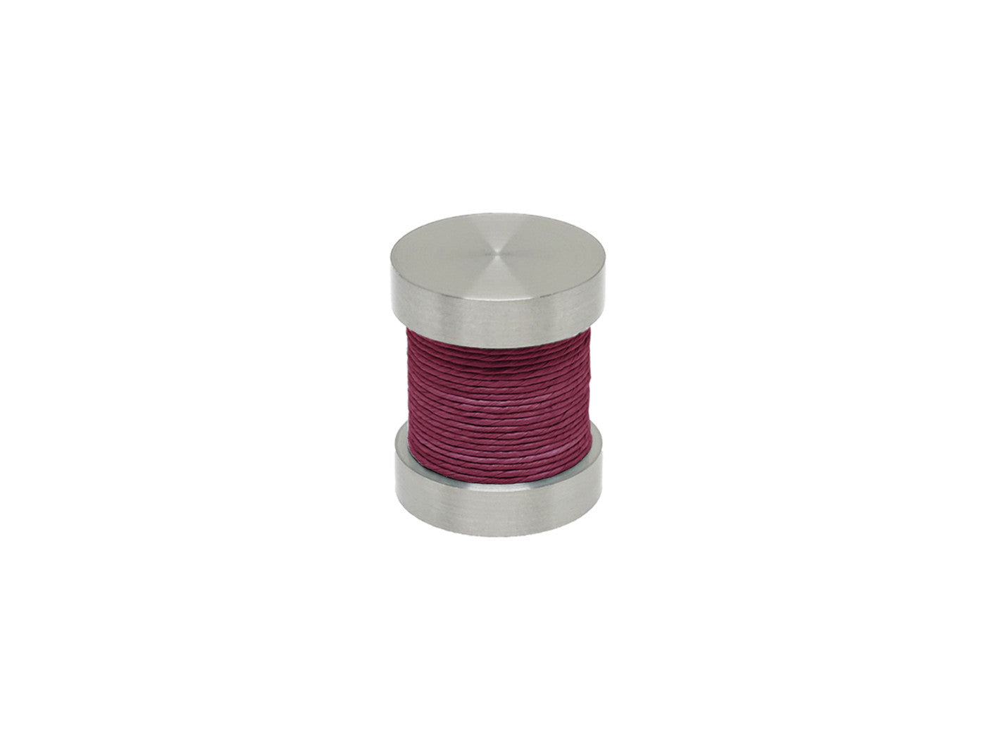 Loganberry purple coloured twine groove finial | Walcot House 30mm stainless steel collection