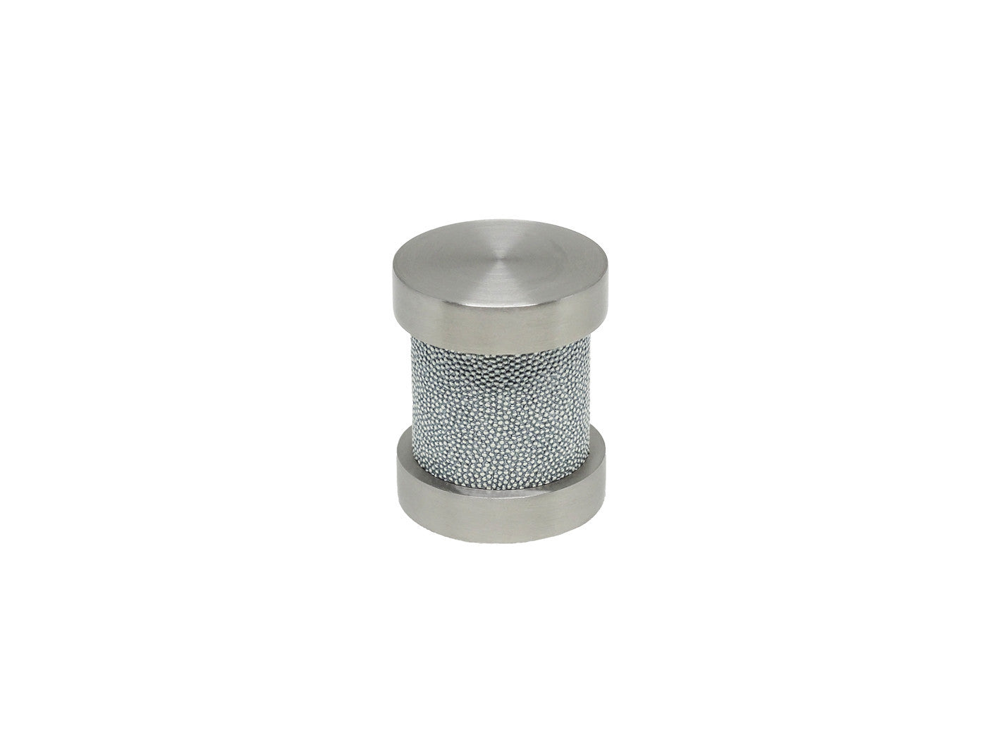 Moonlight blue groove finial | Walcot House 30mm stainless steel collection