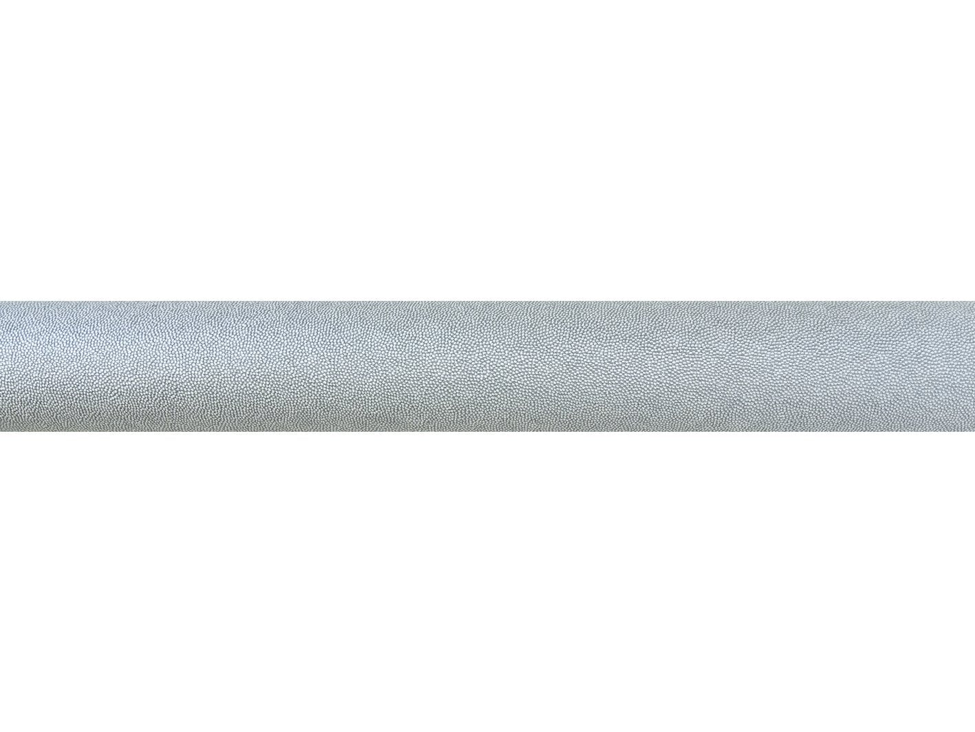 shagreen textured wrapped and tracked moonlight curtain pole silver track by Walcot House