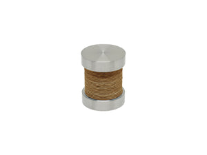 Old gold coloured twine groove finial | Walcot House 30mm stainless steel collection