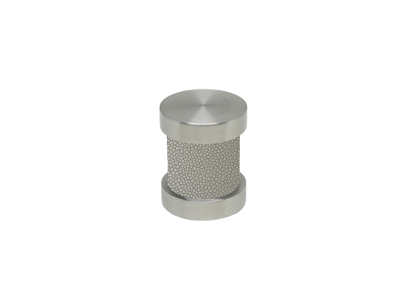Pebble grey groove finial | Walcot House 30mm stainless steel collection
