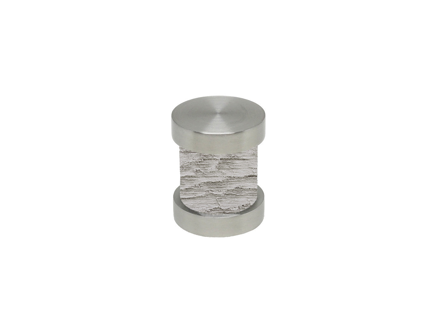 Pumice grey groove finial | Walcot House 30mm stainless steel collection