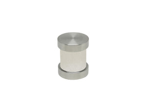 White Frost groove finial | Walcot House 30mm stainless steel collection