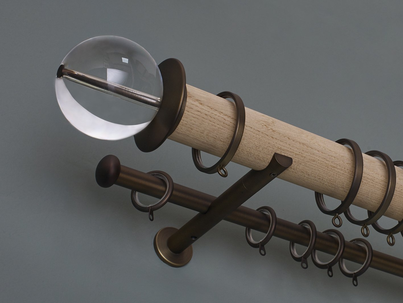 Double Curtain Pole Sets