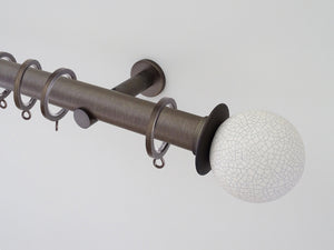 Crackle finial for 30mm dia. curtain poles