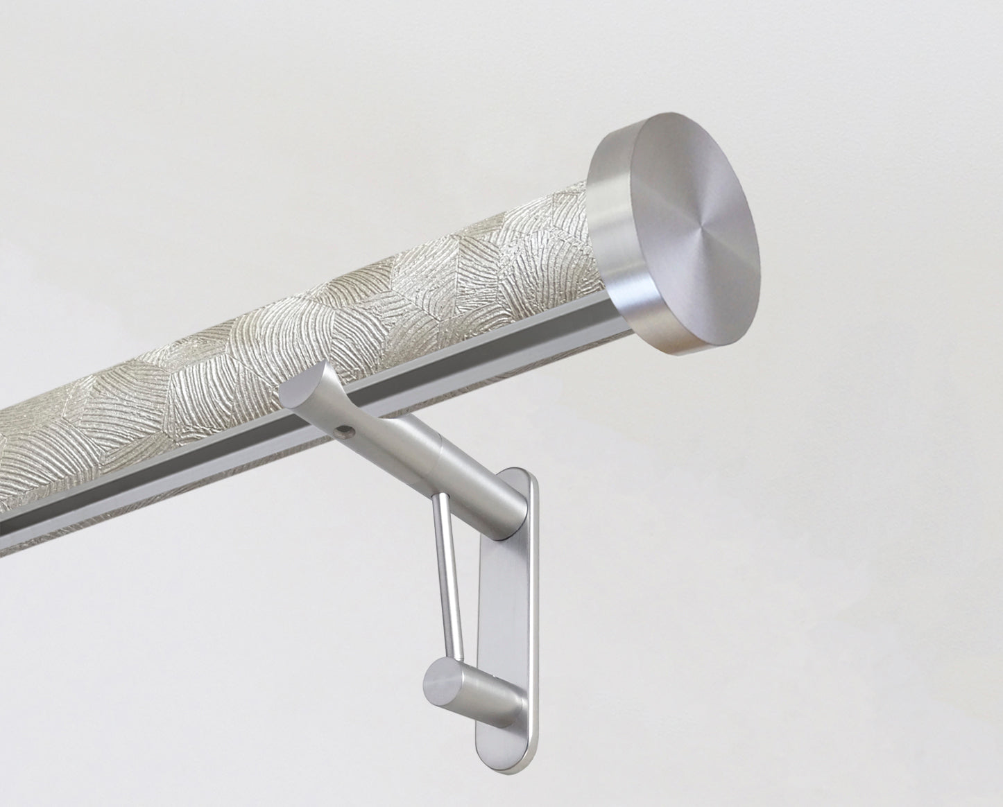Tracked curtain pole set in sandstone | Walcot House