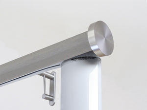 Real wood motorised curtain pole, 50mm diamater | Walcot House UK curtain poles powered by Somfy