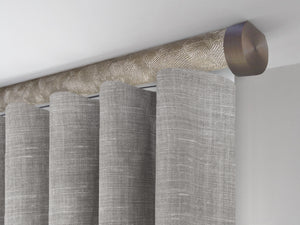 Motorised tracked curtain pole ceiling mounted | Walcot House