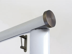 Motorised wooden curtain pole with Somfy motor | Walcot House UK