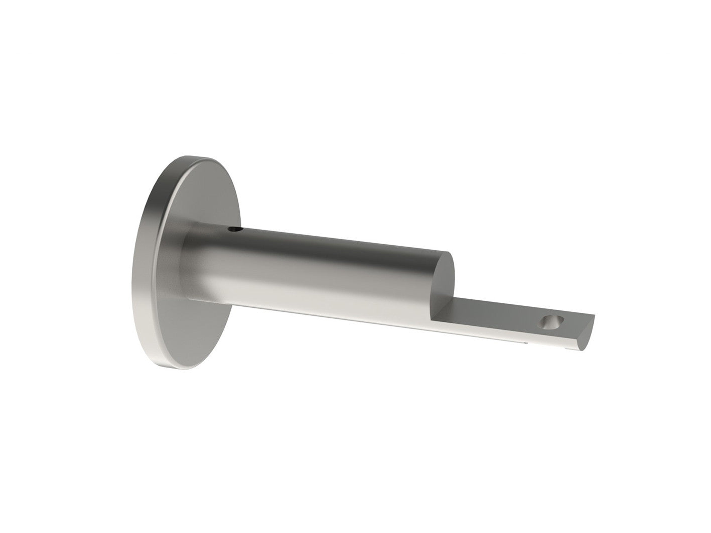 stainless steel passing bracket for 19mm curtain poles by Walcot House
