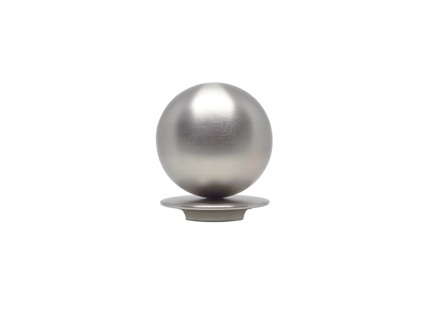 Metal ball finial in brushed bronze for 19mm dia. curtain pole end 