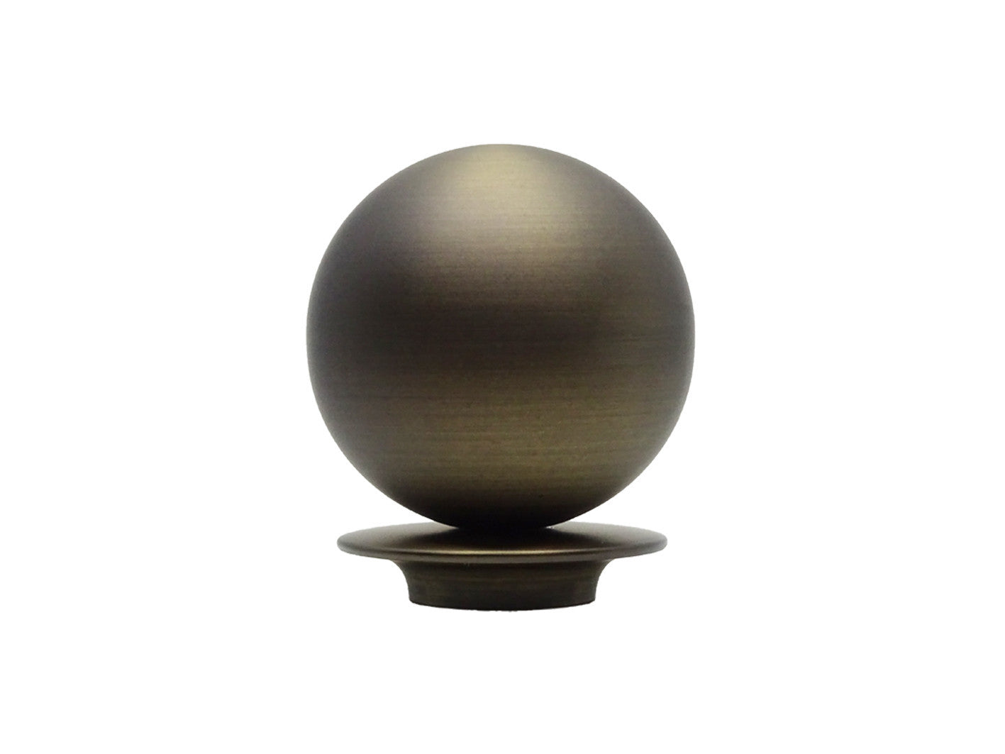 Bronze ball finial for 30mm curtain pole