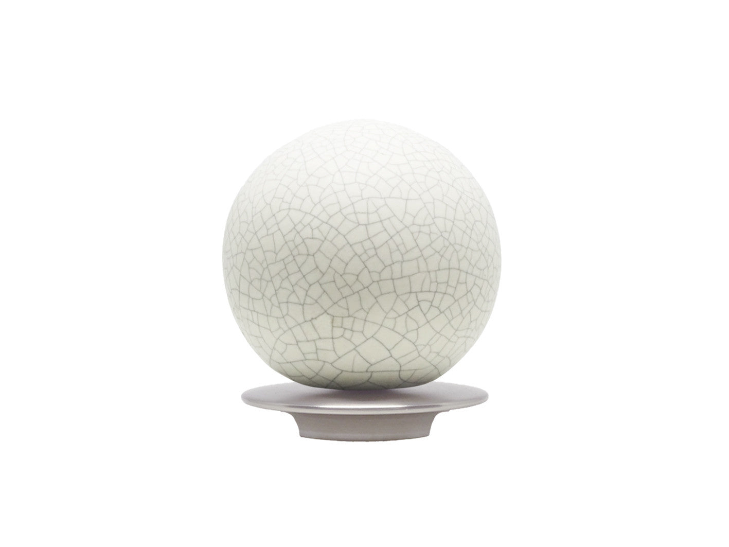 White ceramic crackle curtain pole finial for 19mm bronze curtain pole