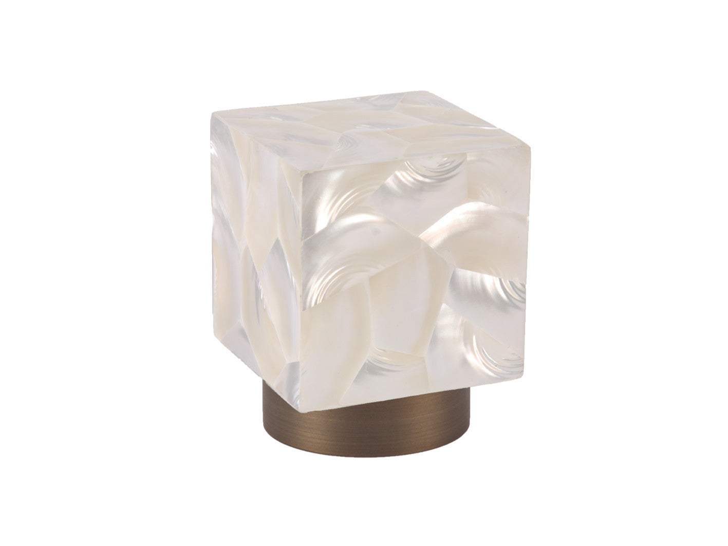 Riva shell troca satin finial stainless steel 50mm | Walcot House Designer Finials