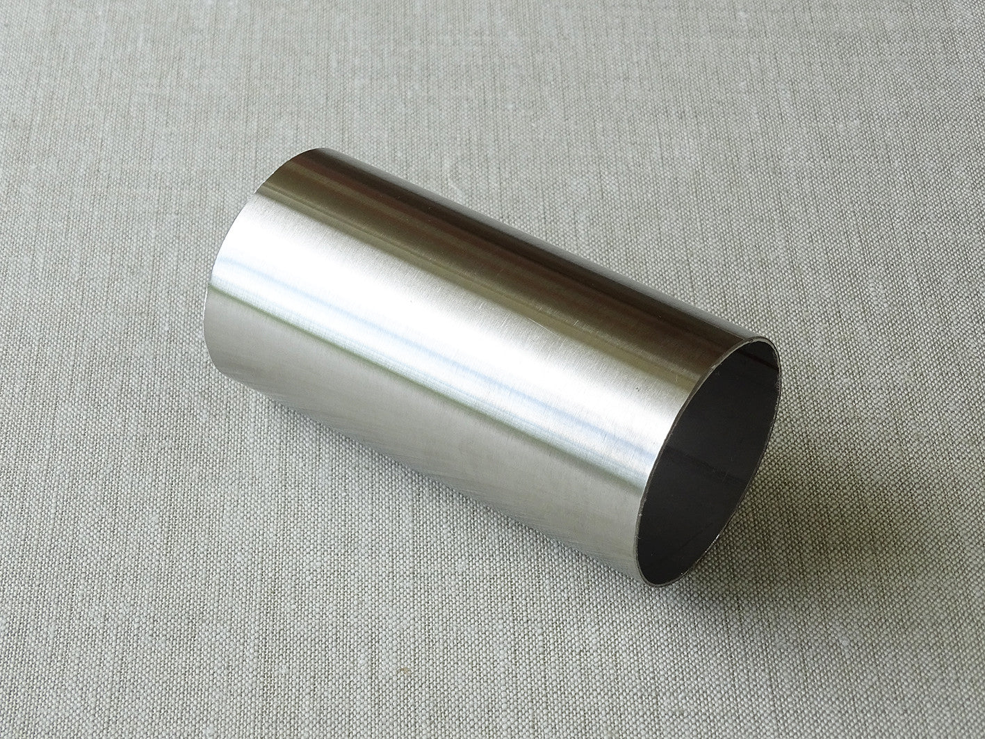 sample of 50mm dia. stainless steel curtain pole - by Walcot House