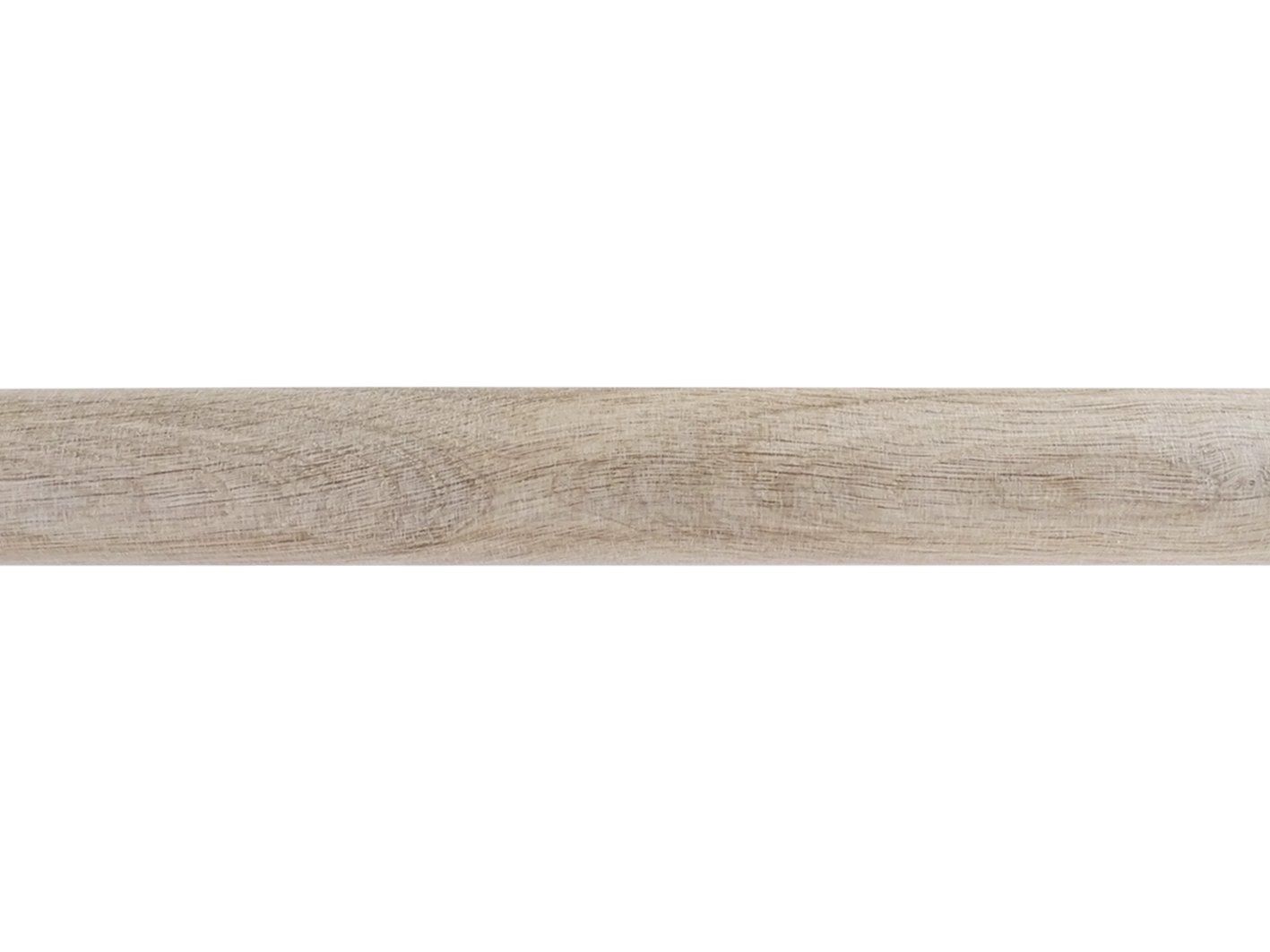 Real solid oak curtain pole with inserted track - 50mm diameter | Walcot House