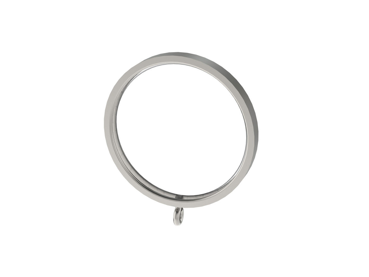 Stainless steel 50mm flat section curtain ring for 50mm steel or wooden curtain pole