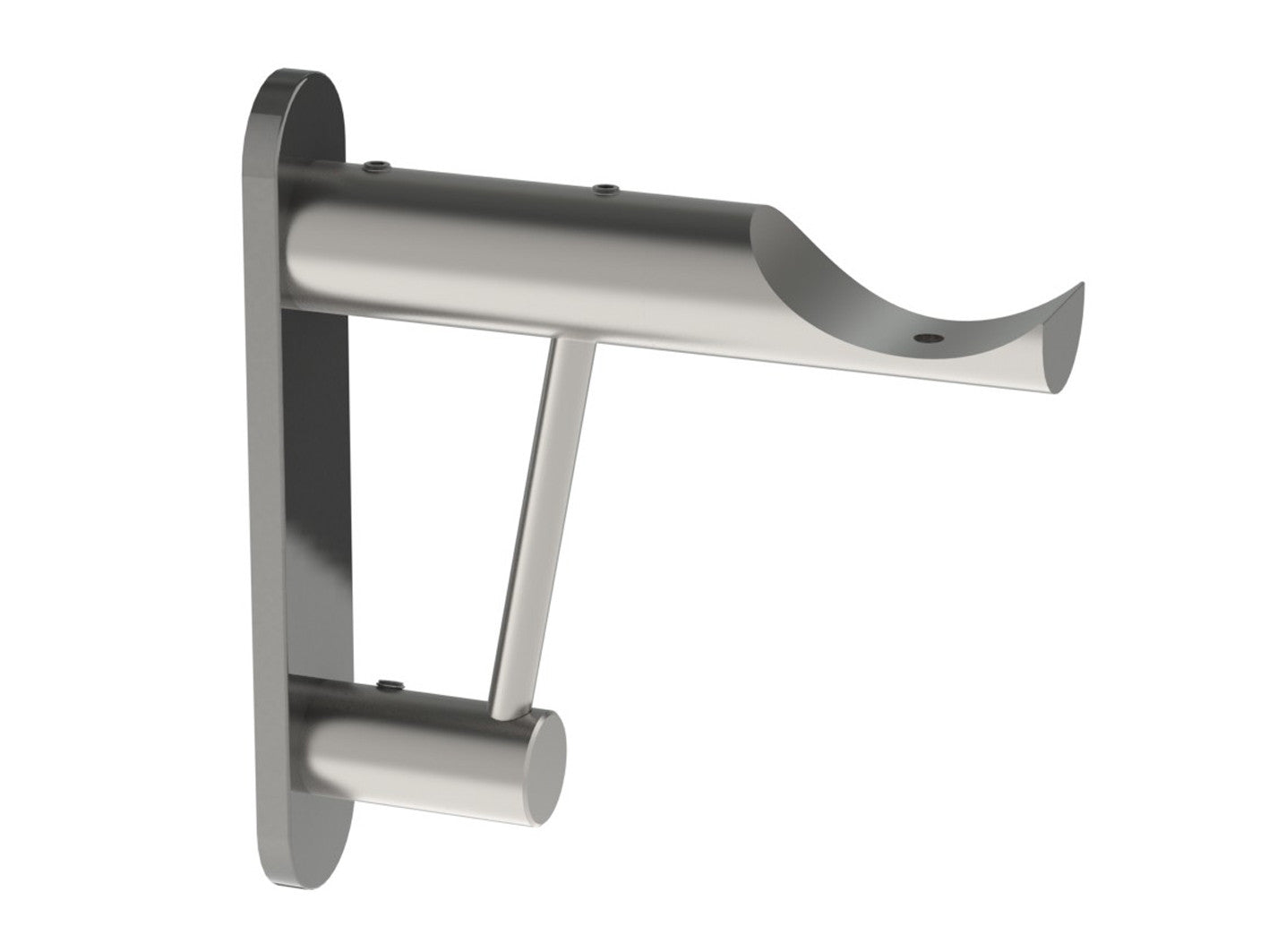 Stainless steel architrave bracket for 50mm diameter for wooden curtain poles