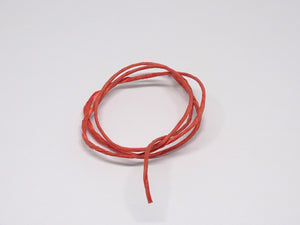 Coral coloured twine sample