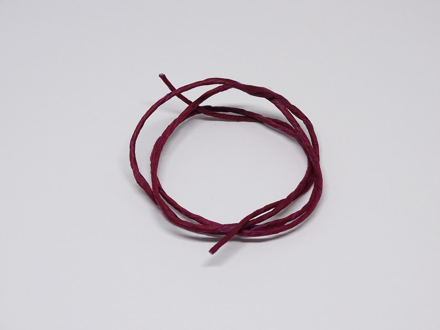 Loganberry coloured twine sample