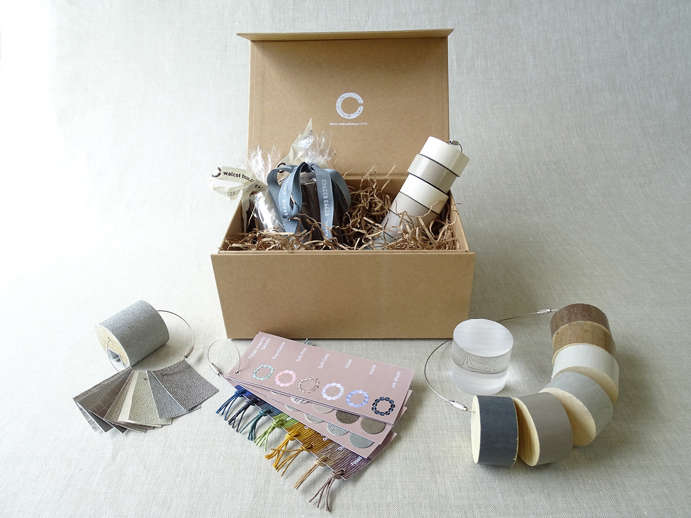 Curtain pole Samples box by Walcot House