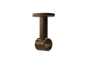 Top fix/ceiling fix bracket for 19mm curtain pole in brushed bronze