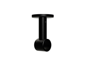Top fix/ceiling fix bracket for 19mm curtain pole in black