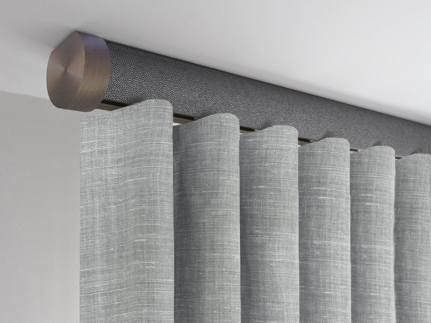 Black pepper ceiling fix curtain pole