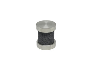 Black pepper groove finial | Walcot House 30mm stainless steel collection