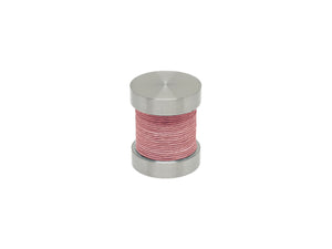 Blossom pink coloured twine groove finial | Walcot House 30mm stainless steel collection