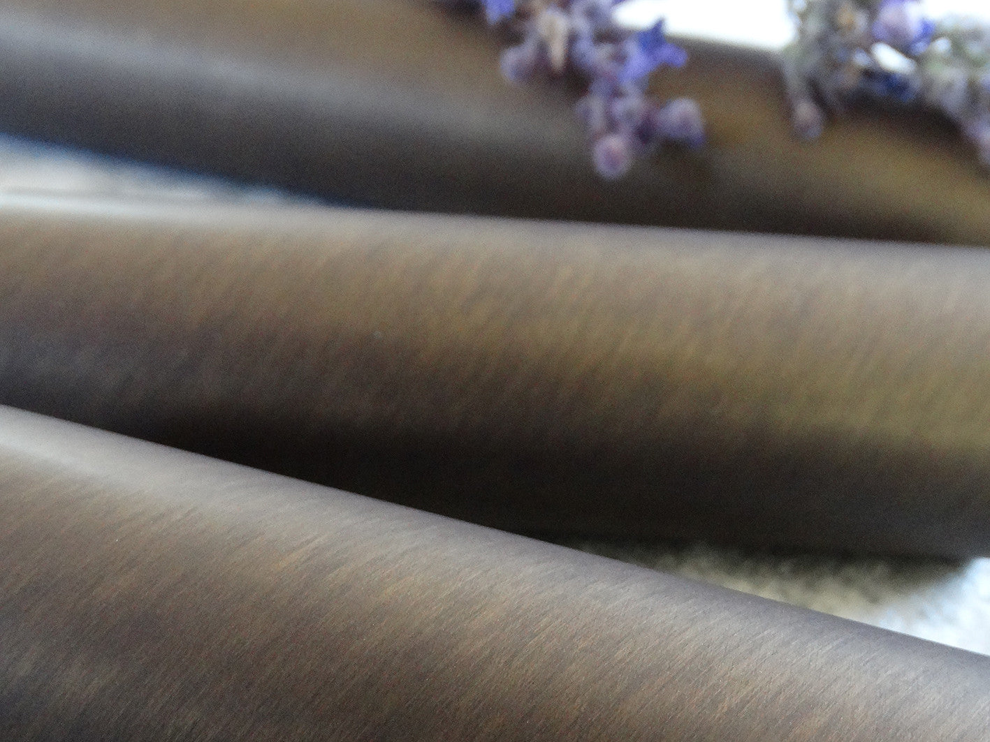 Brushed bronze curtain poles by Walcot House. Antique brass curtain pole, traditional, classic, modern