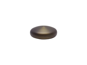 Elliptical finial in brushed bronze for 30mm dia. Curtain Pole
