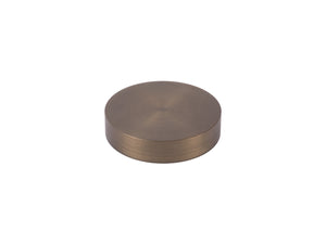 50mm mini disc finial brushed bronze curtain pole end
