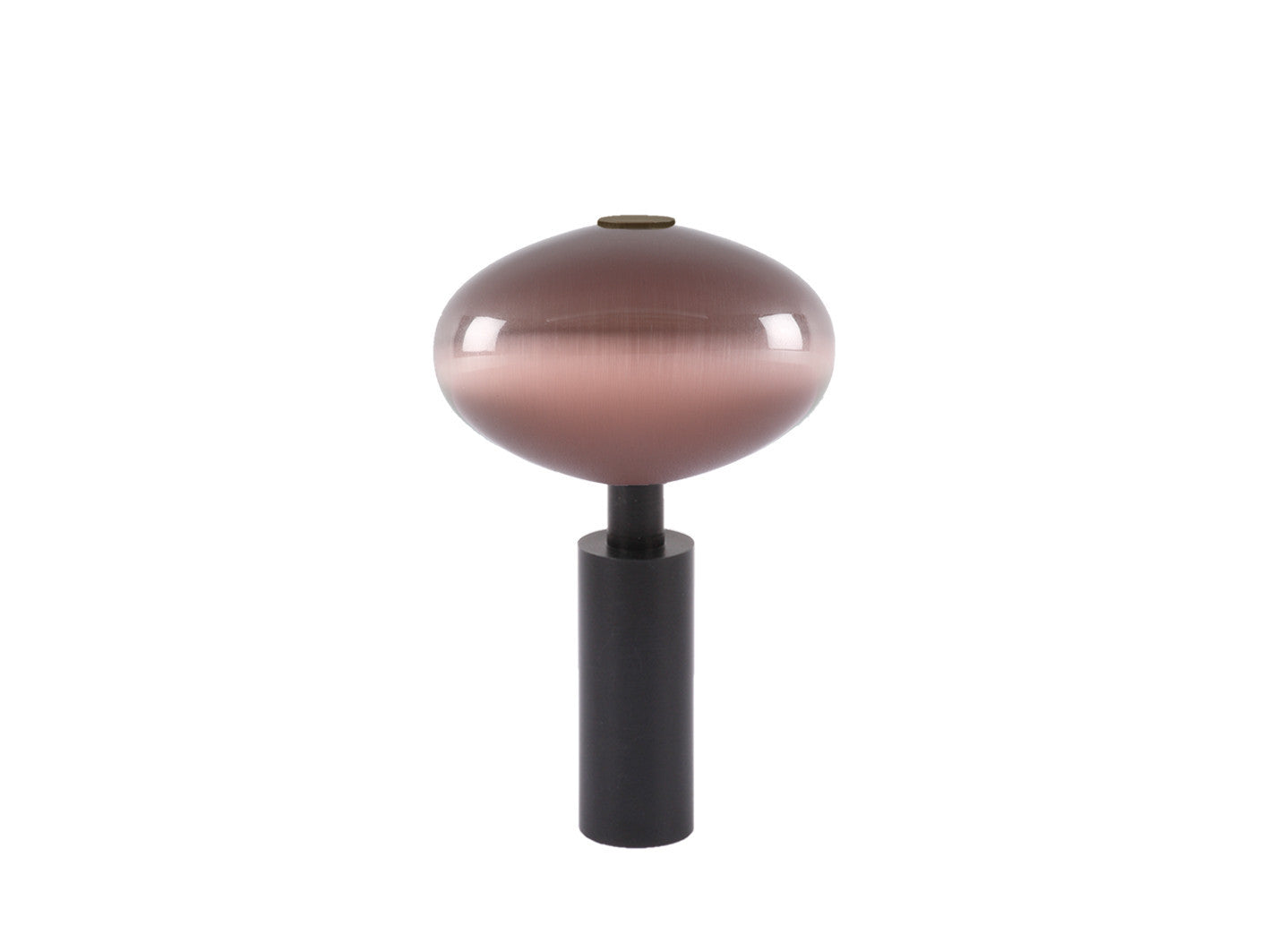 Glass moonstone finial in crocus pink | Walcot House 19mm collection