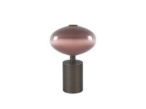 Glass moonstone finial in crocus pink | Walcot House 30mm collection
