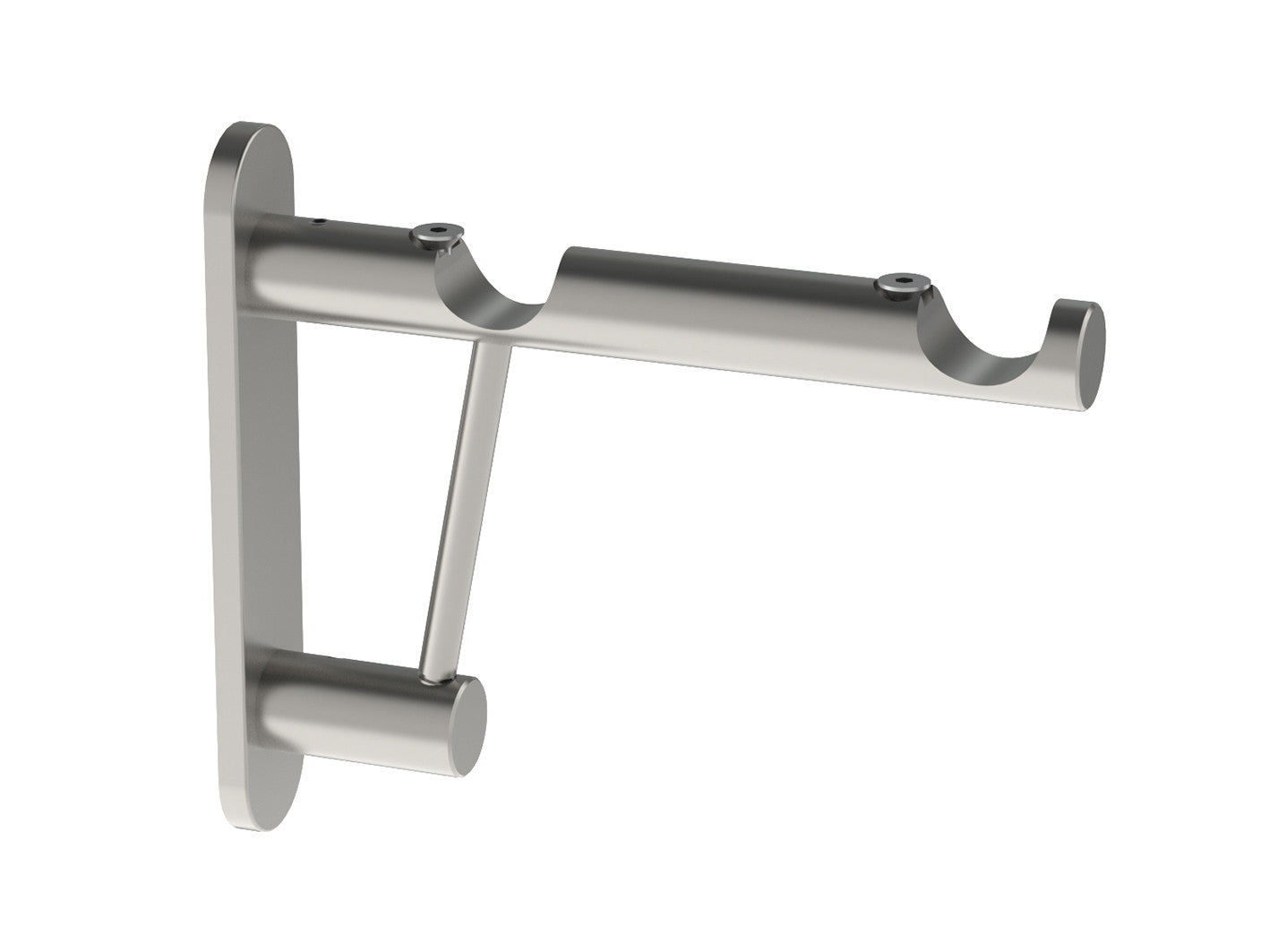 stainless steel double bracket for 19mm poles by Walcot House