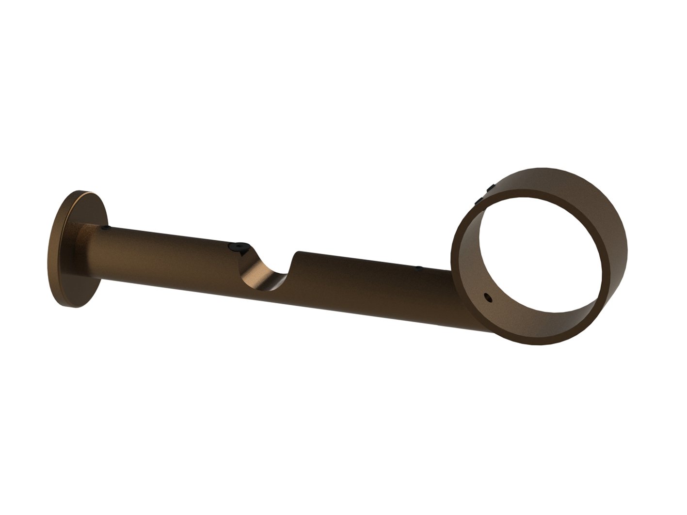 Double bracket for 19mm and 50mm hollow stainless steel curtain poles