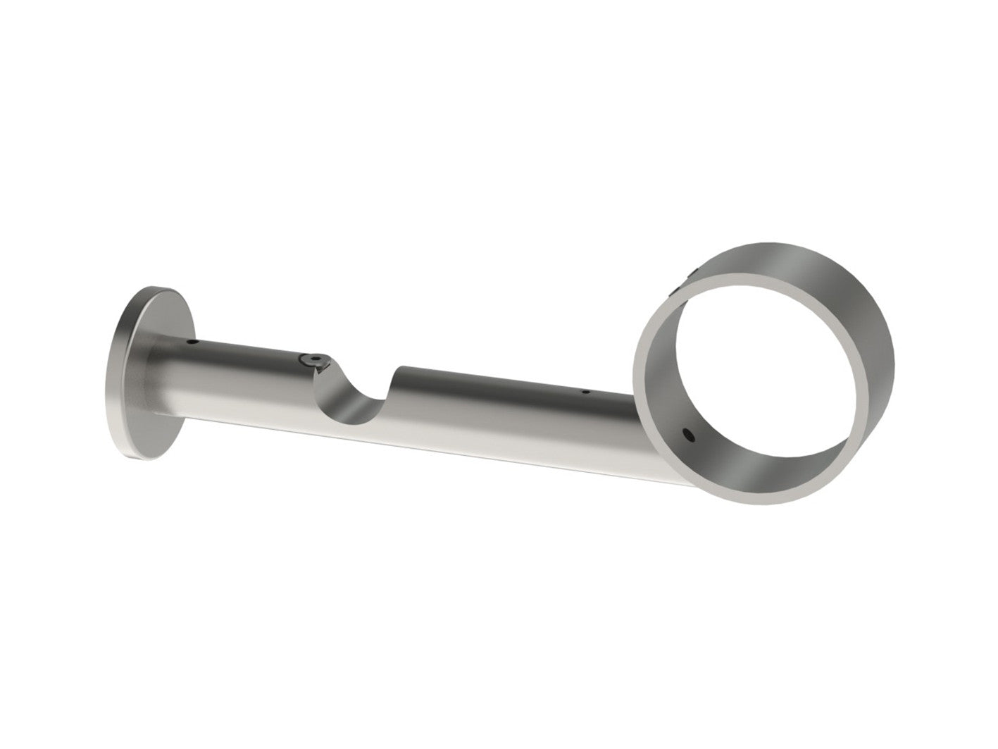 Double bracket for 19mm and 50mm hollow stainless steel curtain poles