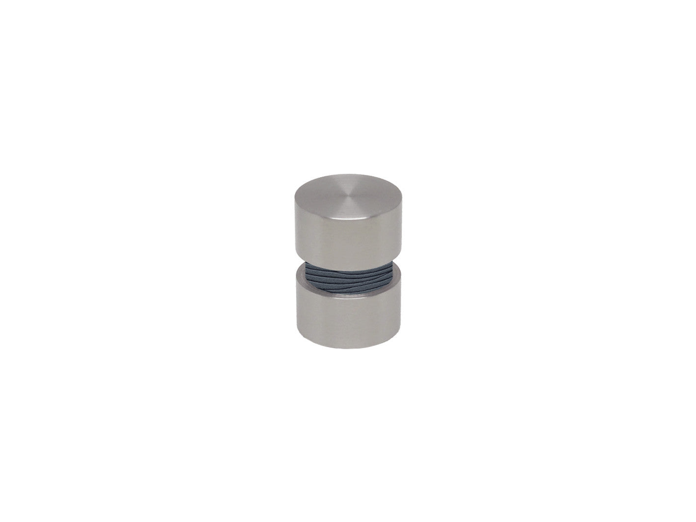 Flint blue curtain pole finial in stainless steel for 19mm curtain pole