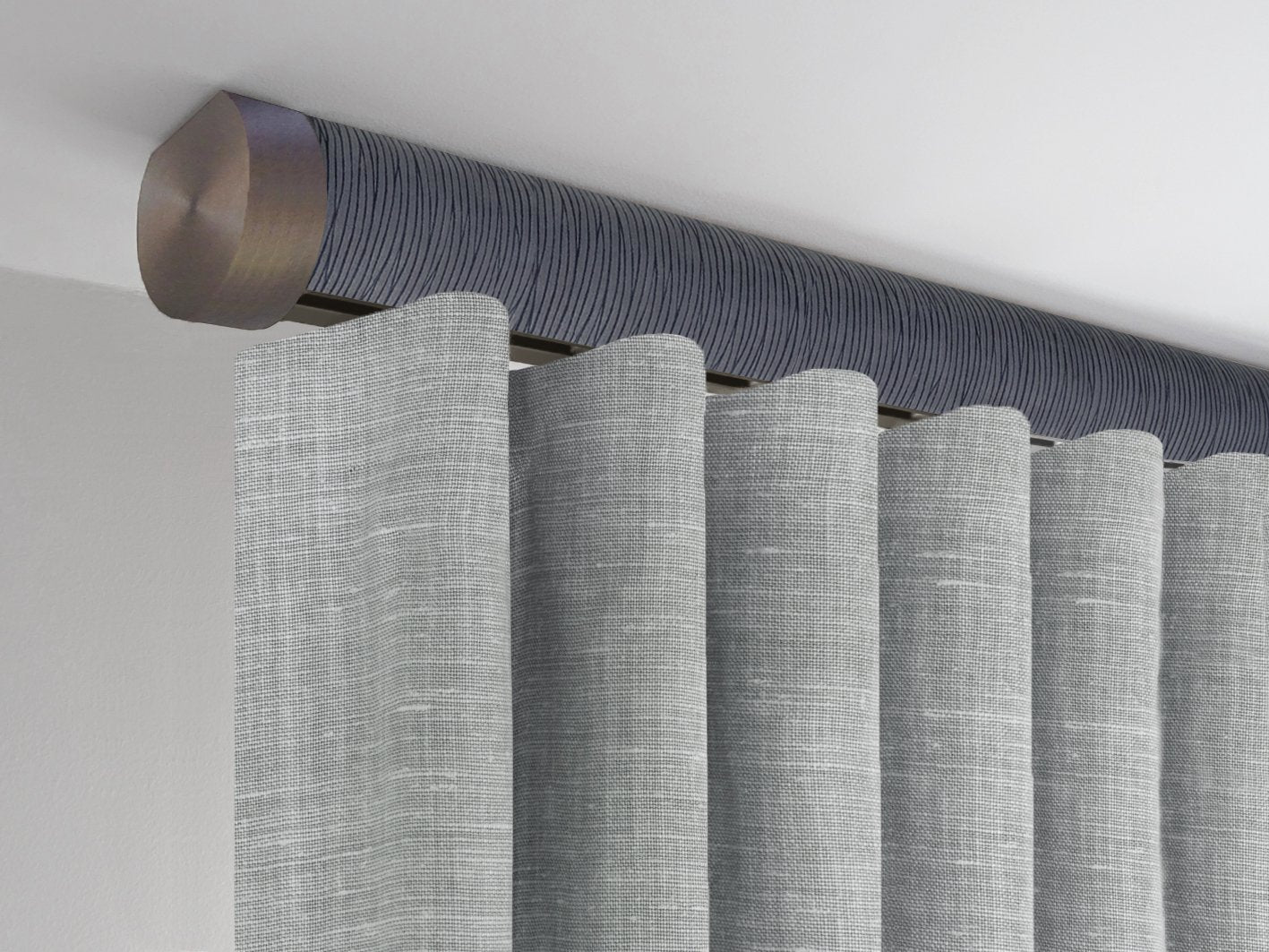Ceiling Fix Tracked Curtain Rod in Flint, Specialist Curtain Pole