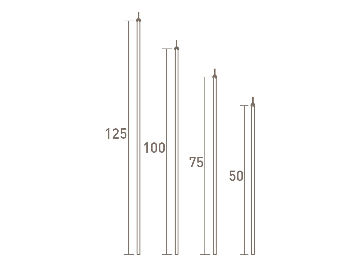 stainless steel curtain draw rod by Walcot House