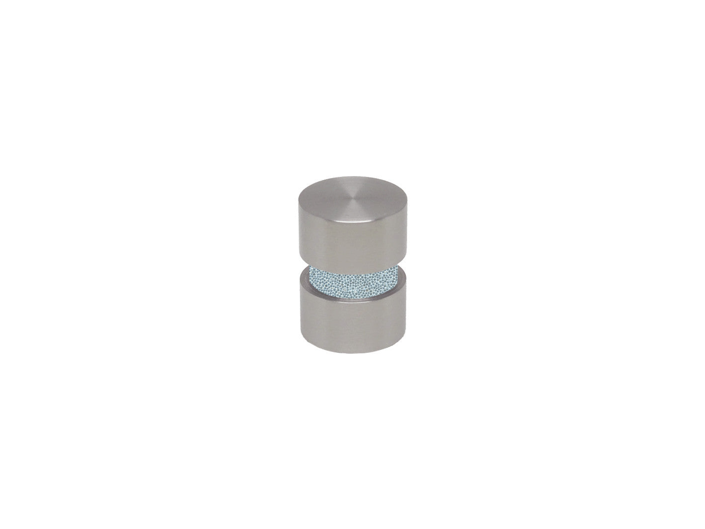 Ice blue curtain pole finial in stainless steel for 19mm curtain pole