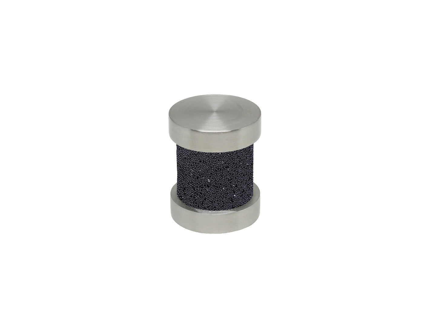 jet black groove finial | Walcot House 30mm stainless steel collection