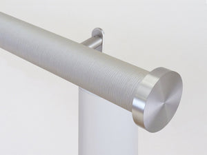 Designer electric curtain pole, powered by Somfy Irismo wirefree motorised curtain track | Walcot House curtain pole specialists UK